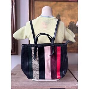 Camilla Leather Colorful Small Backpack